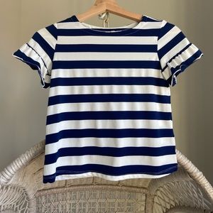 NAVY STRIPED TOP